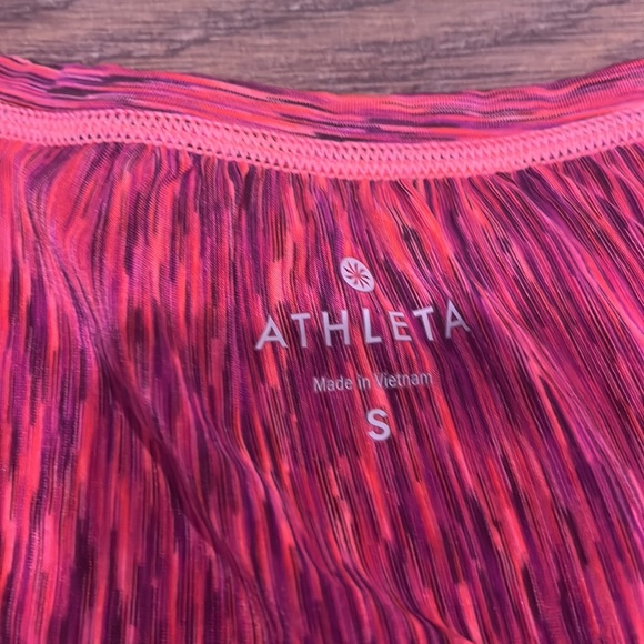 Athleta woman’s running top pinks and orange size small - Picture 4 of 6